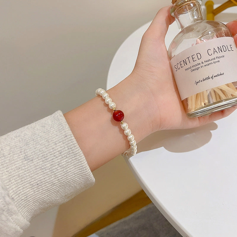 Wholesale Girls Retro Niche Temperament Pearl Bracelet