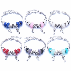 Wholesale Glass Beads and Diamond Diy Bracelet