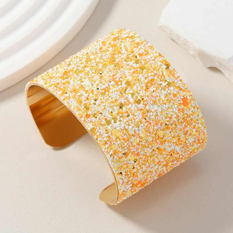 Wholesale Glitter Pink Gradient Color Brilliant Bracelet