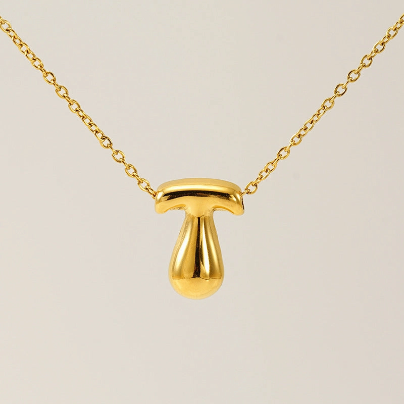 Wholesale Glossy bubble letter necklace for women 26 English letter pendants