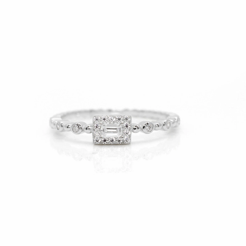 Wholesale Gold Plated Copper Diamond Stacking Ring