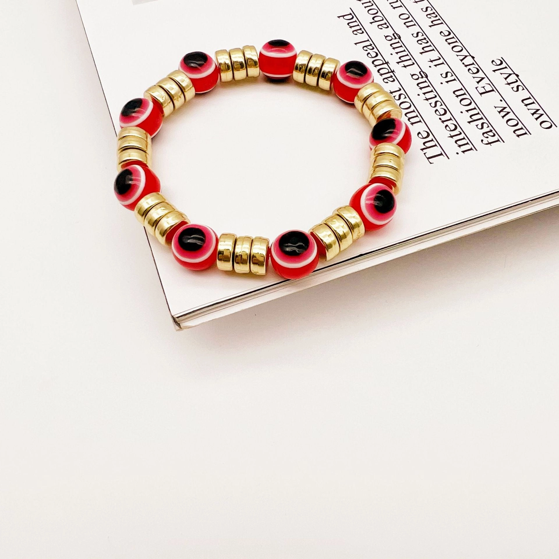 Wholesale Gold Plated Devil Eye Beaded Bracelets