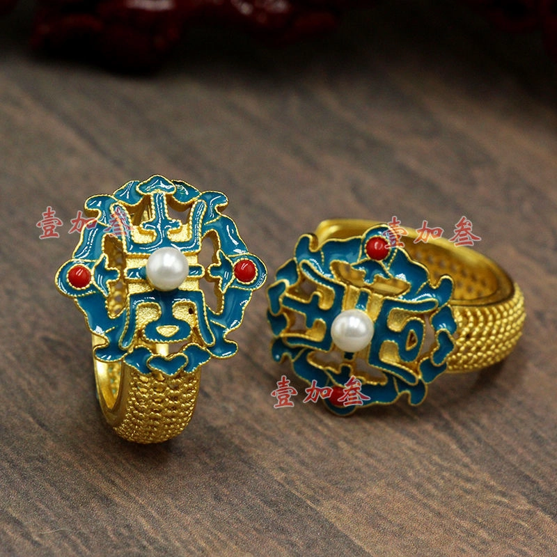Wholesale Gold-plated inlaid vintage pearl earrings for mother's birthday gift