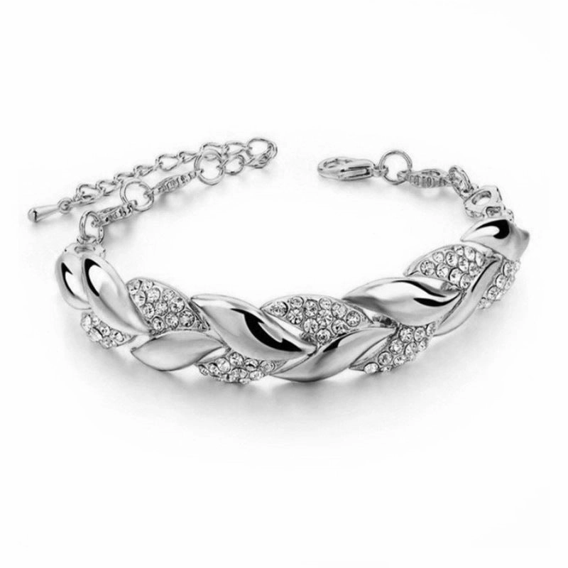 Wholesale Gold Plated Leaf Alloy Bracelet