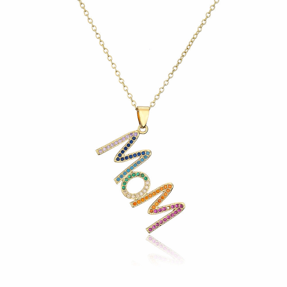 Wholesale Gold Plated Mother's Day Alloy Necklaces