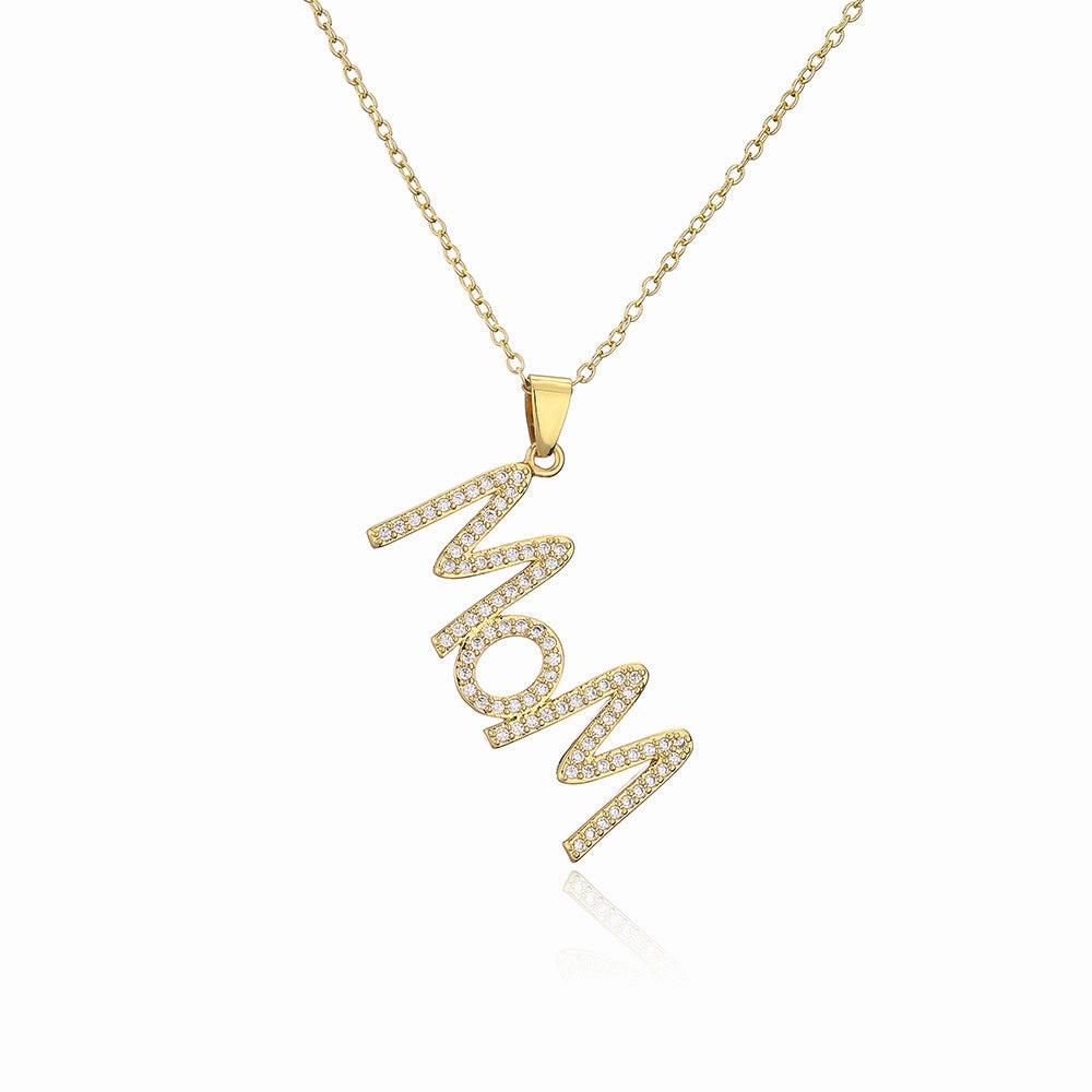 Wholesale Gold Plated Mother's Day Alloy Necklaces