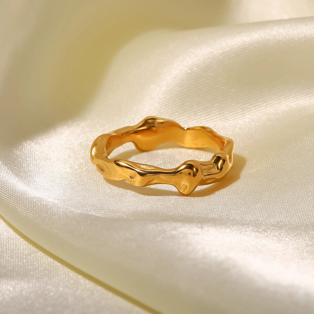 Wholesale Gold Plated Stainless Steel Rings