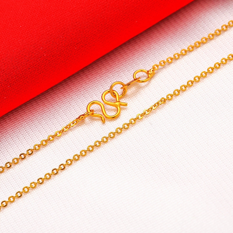 Wholesale Gold-plated water wave snake bone necklace box necklace