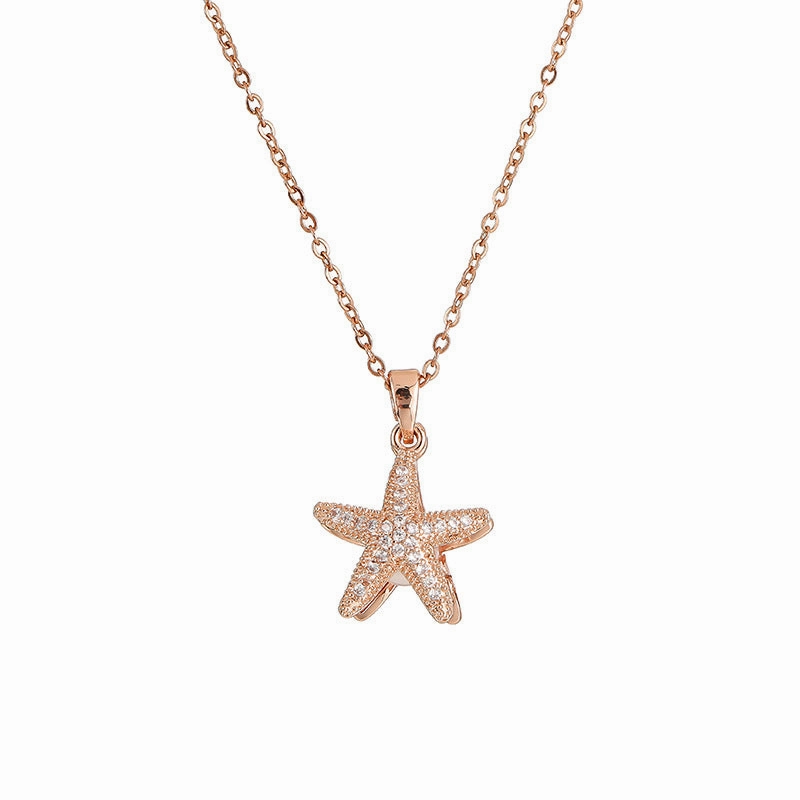 Wholesale Gold Starfish Pearl Necklace