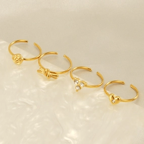 Wholesale Gold Titanium Steel Rings