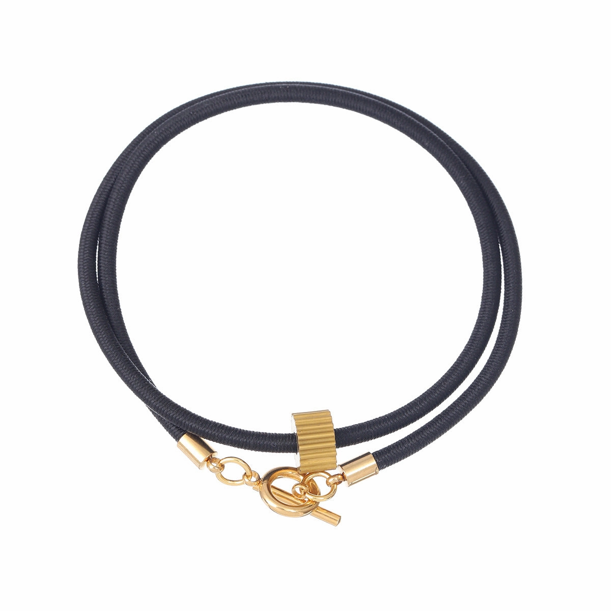 Wholesale Gold Tungsten Carbide OT Buckle Double Layer Bracelet