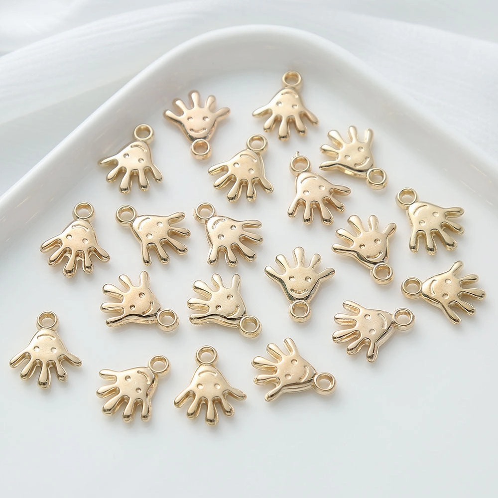 Wholesale Gold Vintage Bracelet Pendant Butterfly Tulip Collection Diy Accessories