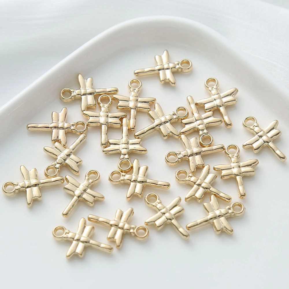 Wholesale Gold Vintage Bracelet Pendant Butterfly Tulip Collection Diy Accessories