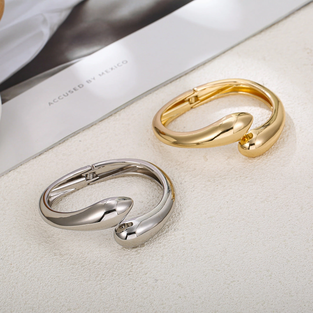 Wholesale Golden Face Retro Snake Bracelet