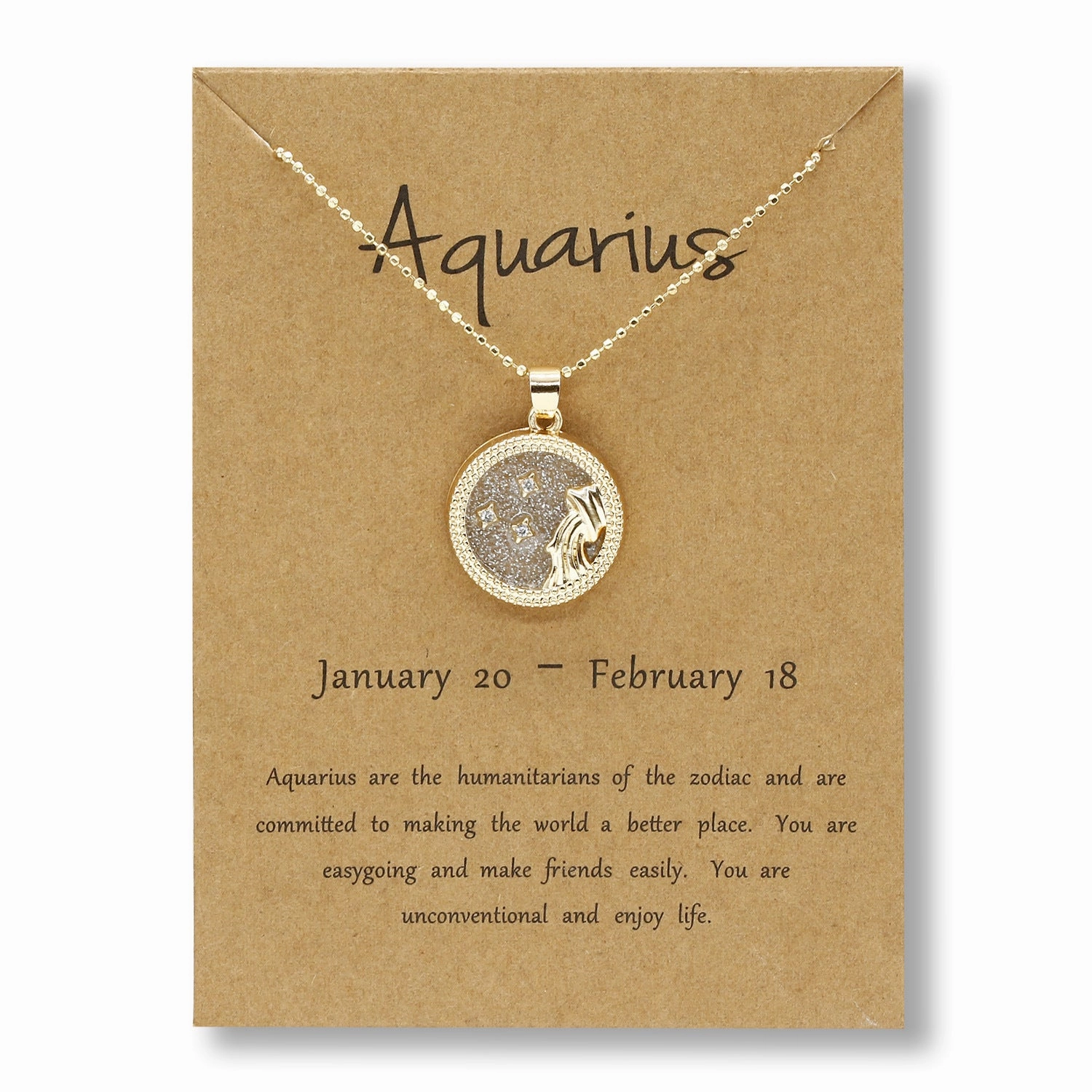 Wholesale Golden Zodiac Sign Coin Clavicle Chain Sweater Chain