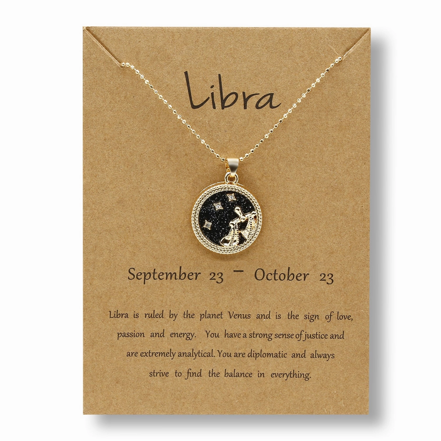 Wholesale Golden Zodiac Sign Coin Clavicle Chain Sweater Chain