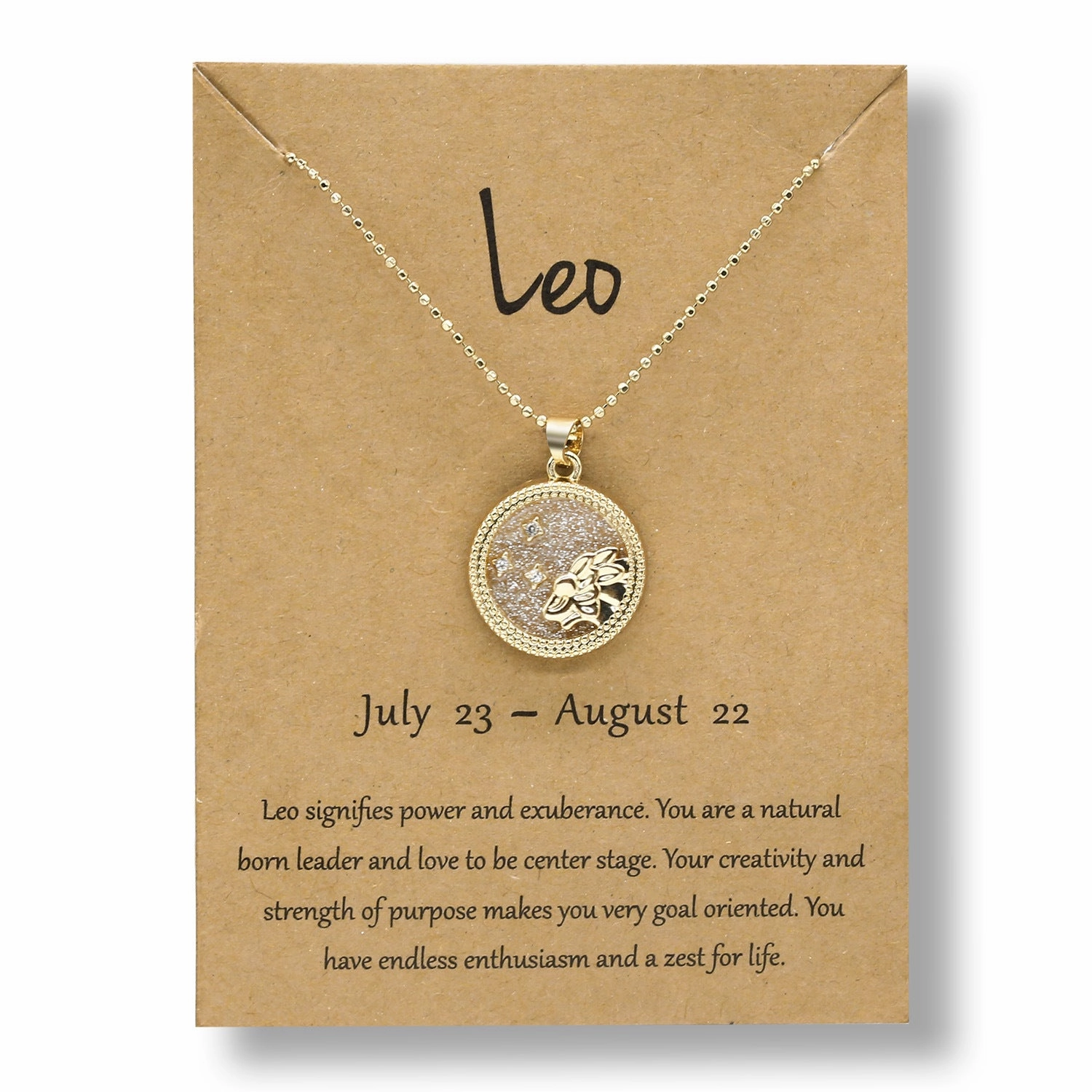 Wholesale Golden Zodiac Sign Coin Clavicle Chain Sweater Chain