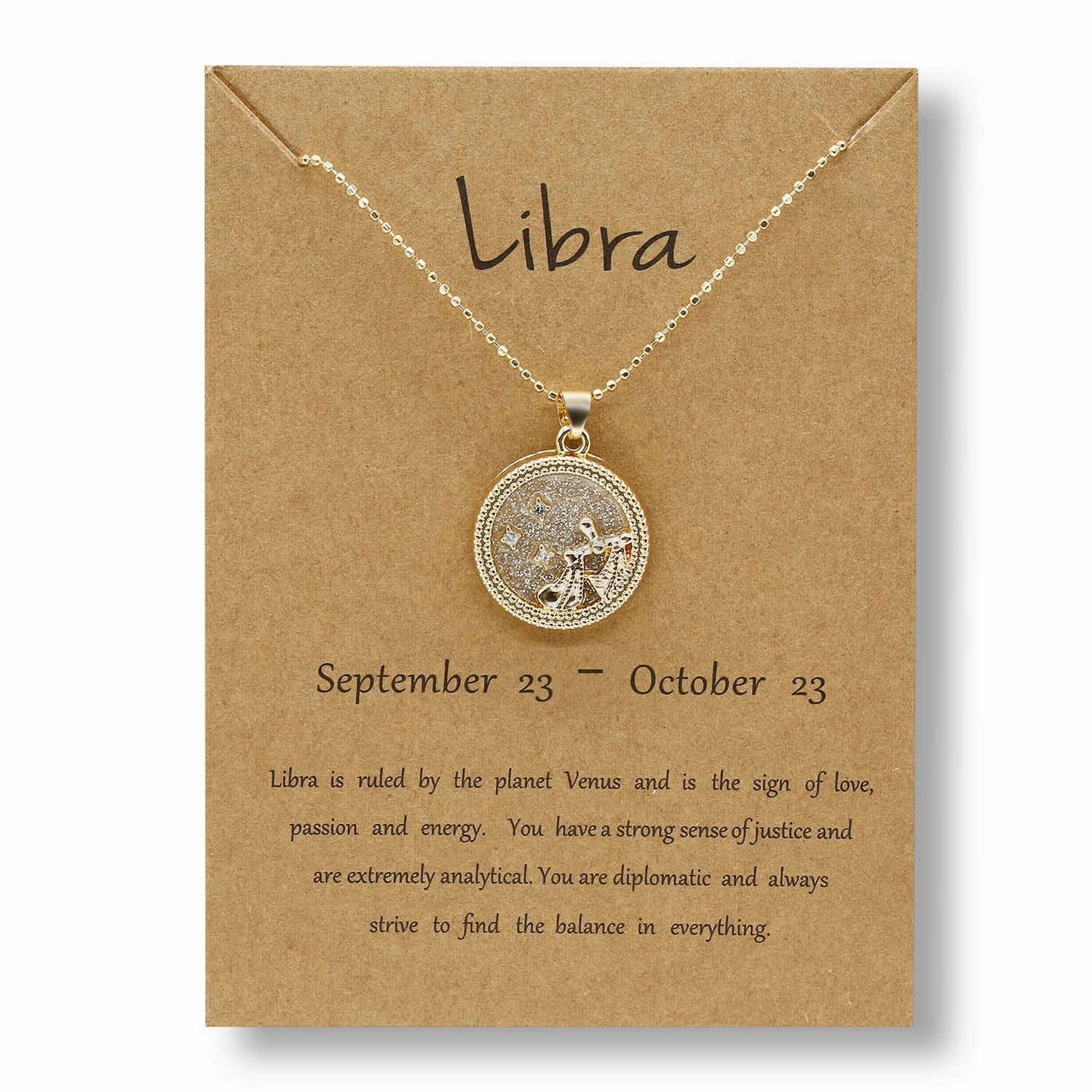 Wholesale Golden Zodiac Sign Coin Clavicle Chain Sweater Chain