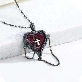 Wholesale Gothic dark style necklace love clavicle chain