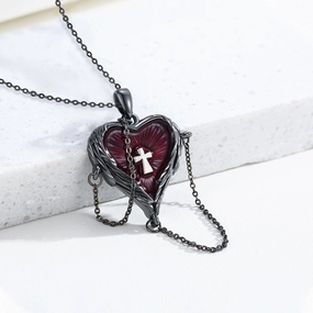 Wholesale Gothic dark style necklace love clavicle chain