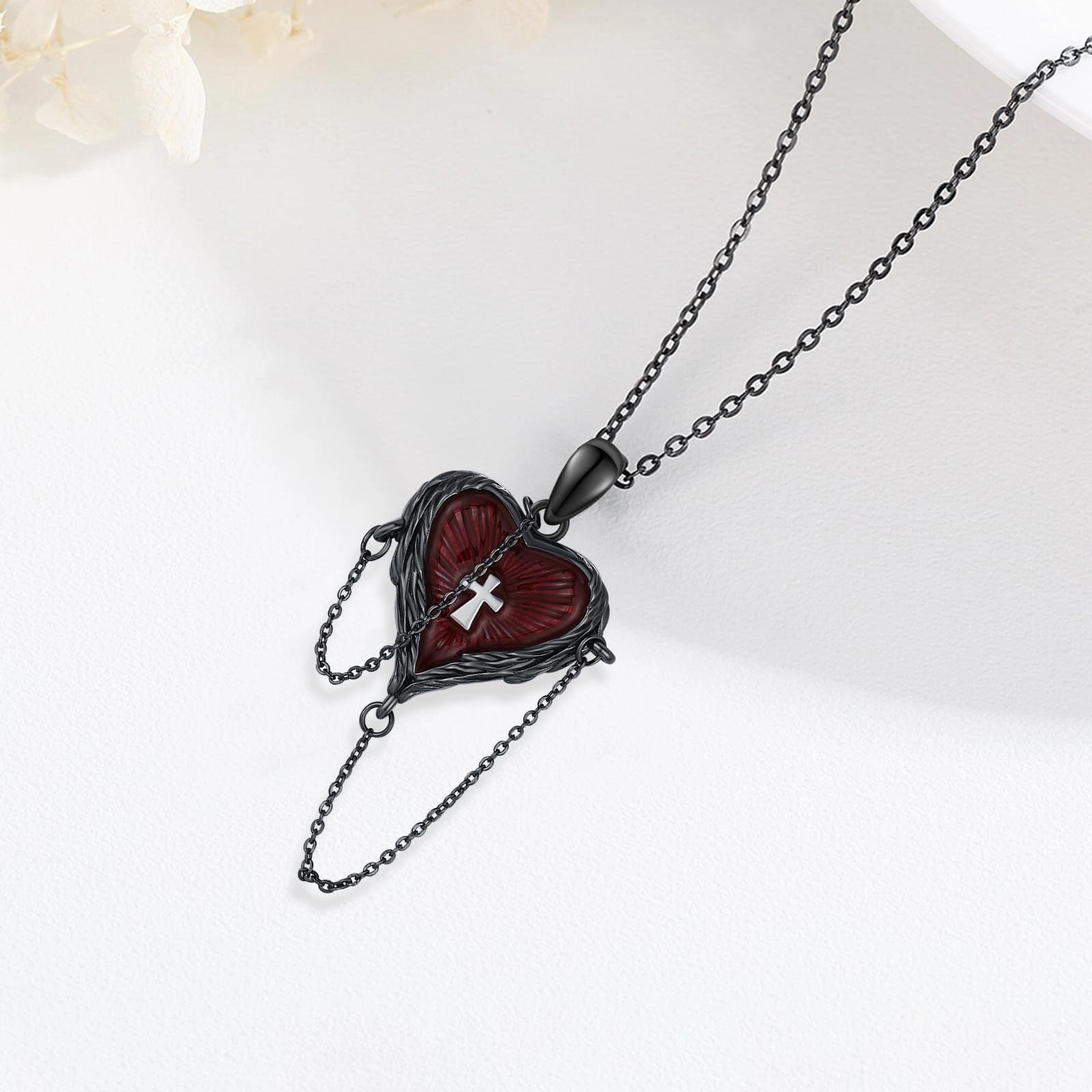 Wholesale Gothic dark style necklace love clavicle chain