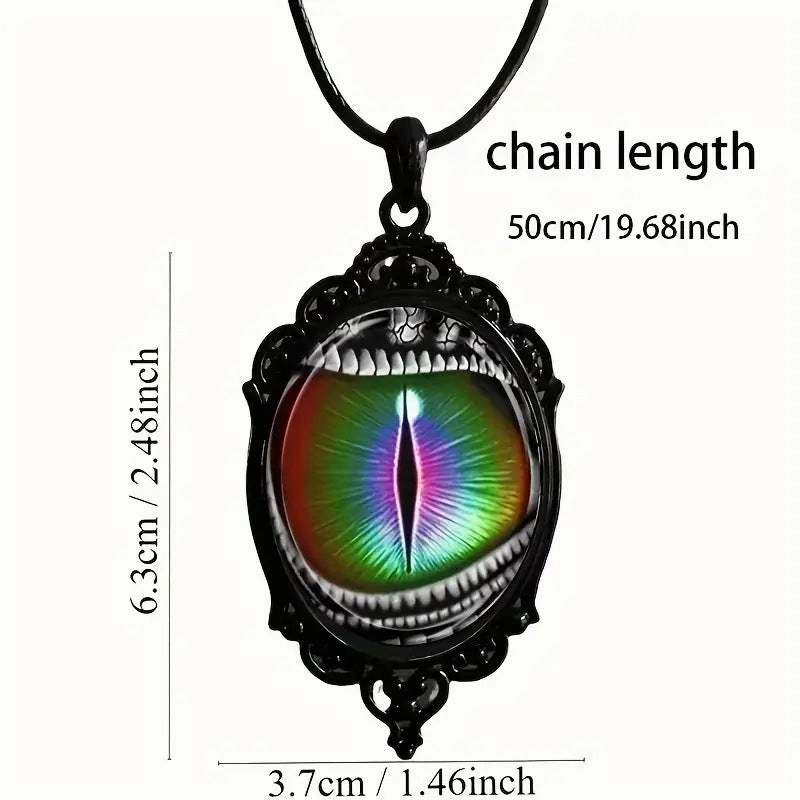 Wholesale Gothic Punk Victorian Style Black Devil Eye Necklace