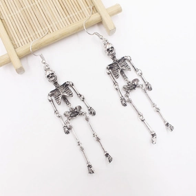 Wholesale Gothic Skull Earrings Vintage Skeleton Alloy Earrings