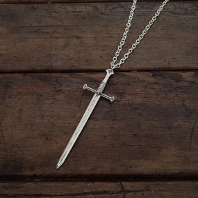 Wholesale Gothic Sword Bronze Retro Punk Necklace