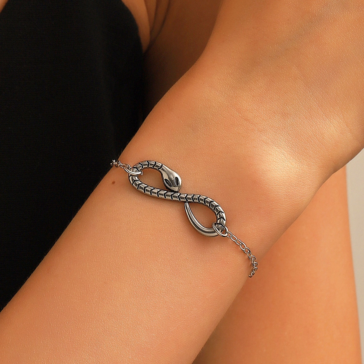 Wholesale Gothic Titanium Steel Snake Bracelets