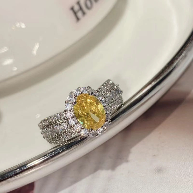 Wholesale Gypsophila Inlaid Zirconia Diamond Ring