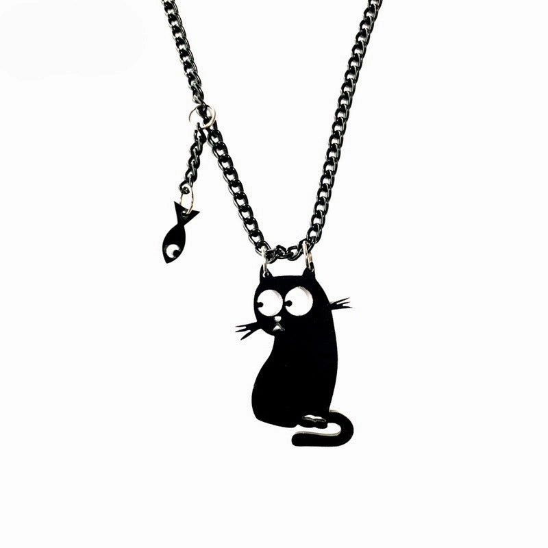 Wholesale Halloween Dark Gothic Female Clavicle Resin Necklace