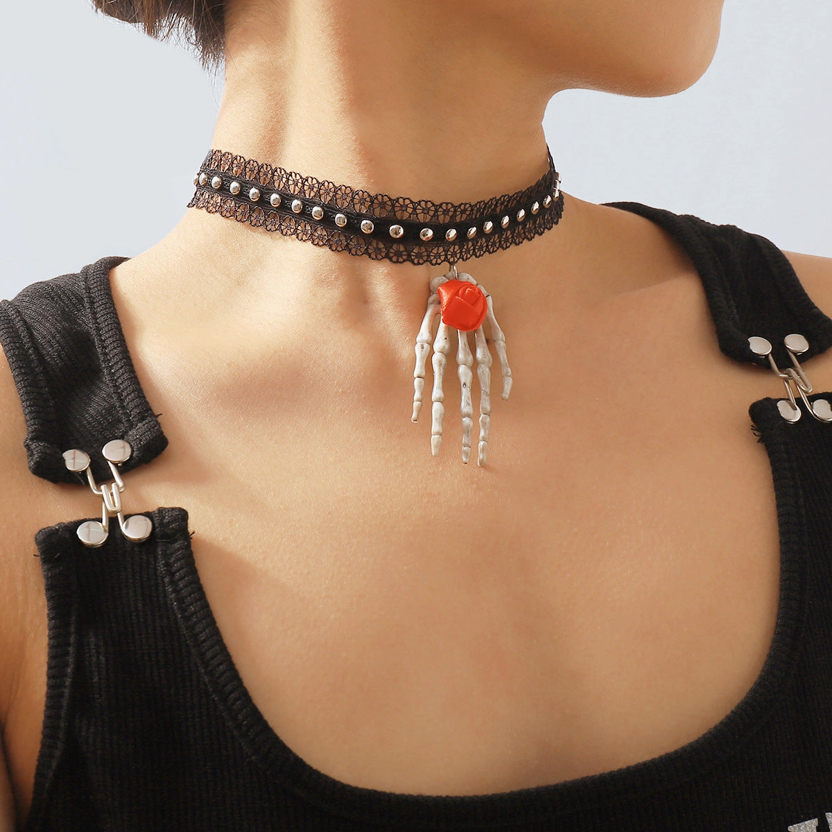 Wholesale Halloween Dark Spider Necklace