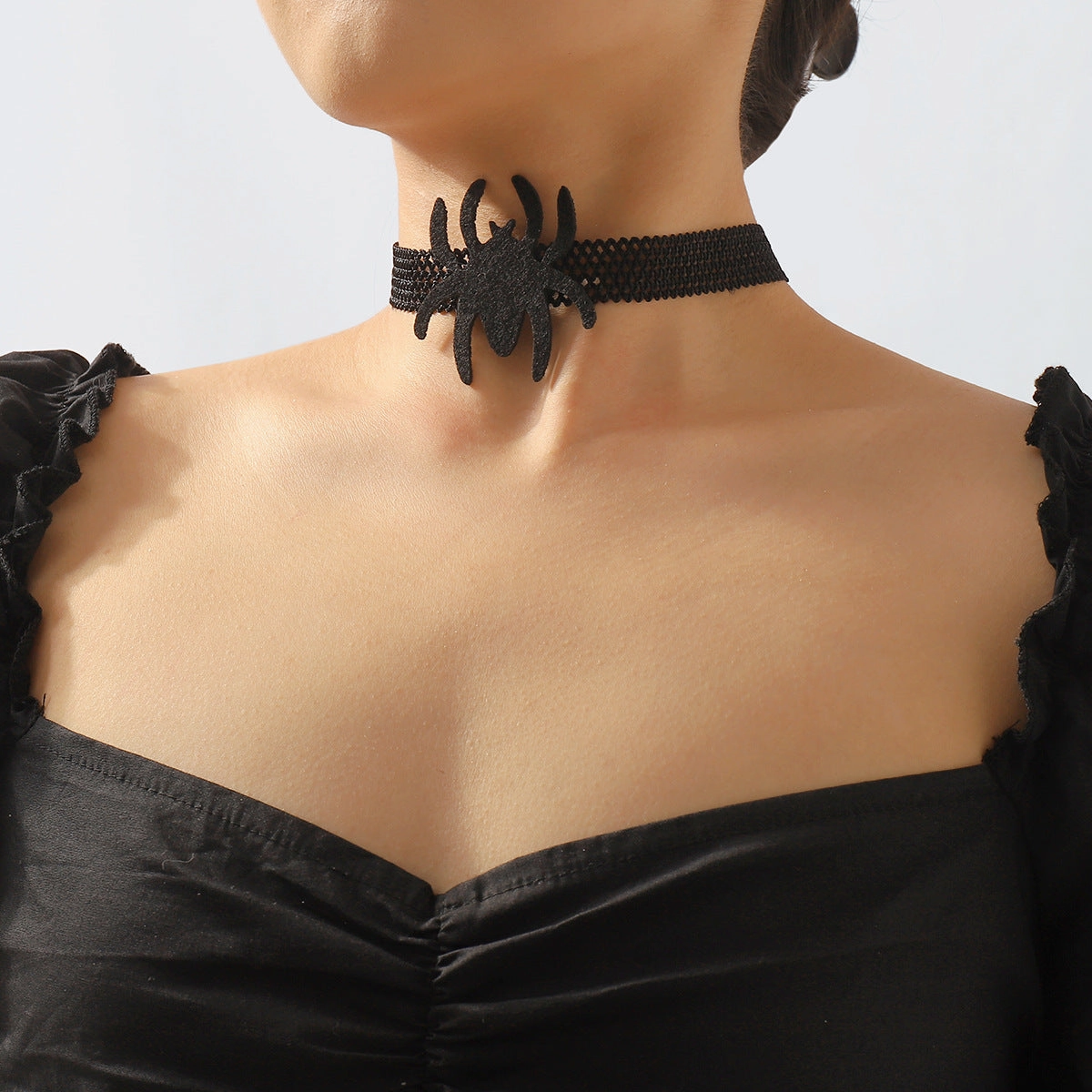 Wholesale Halloween Dark Spider Necklace