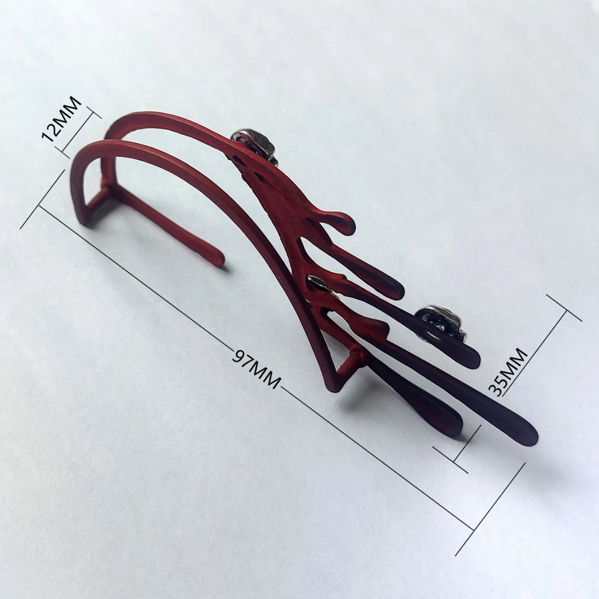 Wholesale Halloween Exaggerated Lava Retro Wine Red Earrings