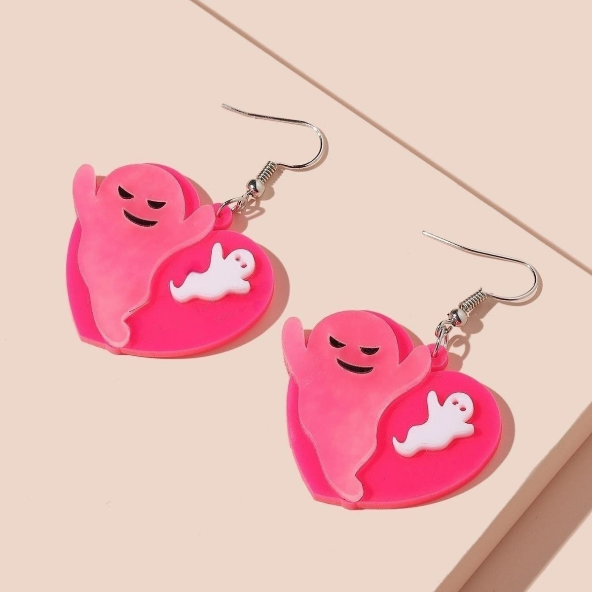 Wholesale Halloween Ghost Pumpkin Fun Acrylic Earrings