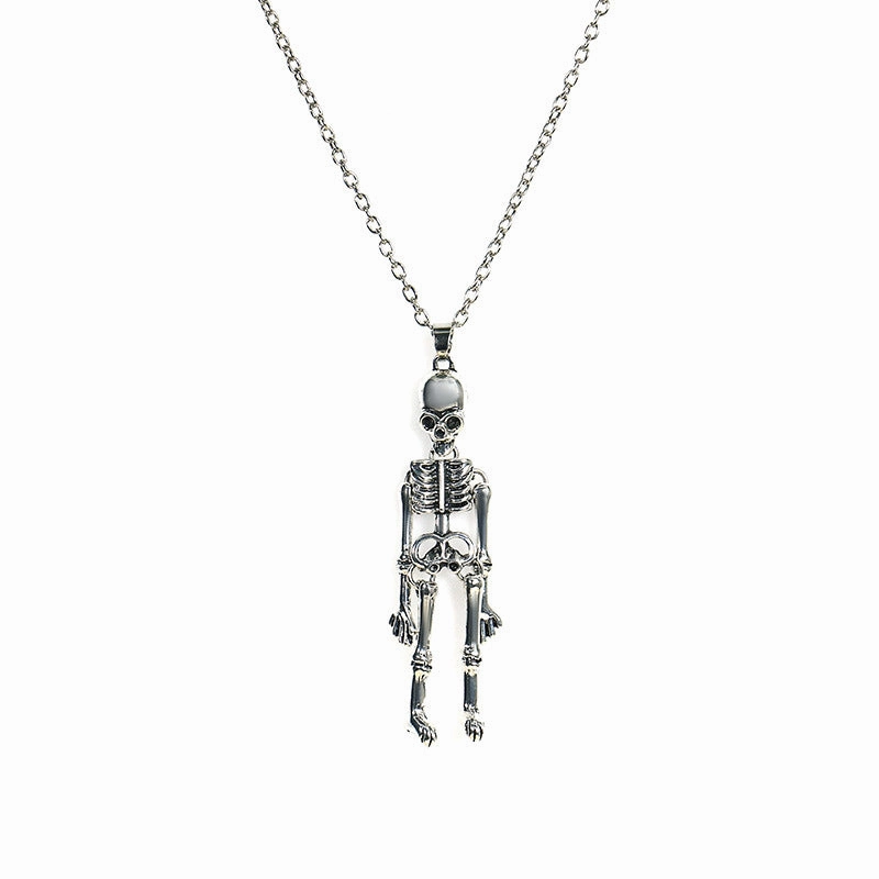 Wholesale Halloween Ghost Skeleton Bat Pumpkin Head Pendant Necklace