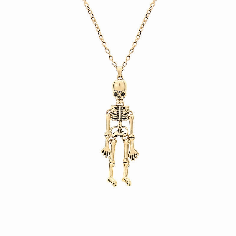 Wholesale Halloween Ghost Skeleton Bat Pumpkin Head Pendant Necklace