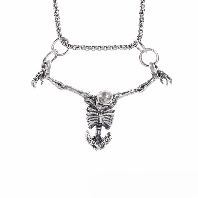 Wholesale Halloween Gothic Skull Necklace