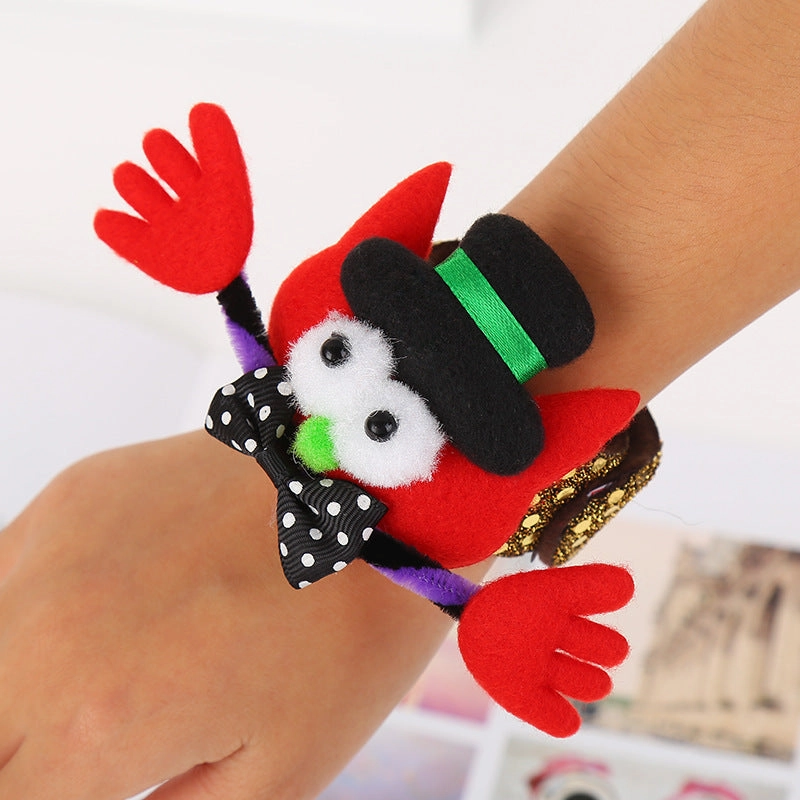 Wholesale Halloween Party Decorations, Luminous Clapping Rings, Polyester Bracelets with Lights
