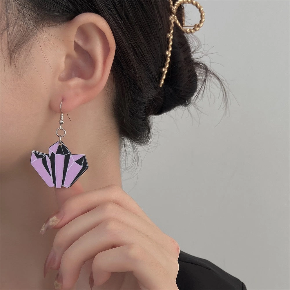 Wholesale Halloween series Bat Skeleton Acrylic Earrings