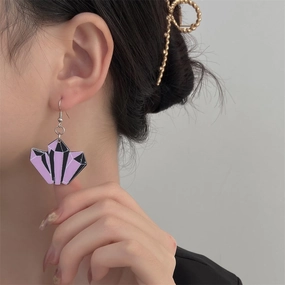 Wholesale Halloween series Bat Skeleton Acrylic Earrings