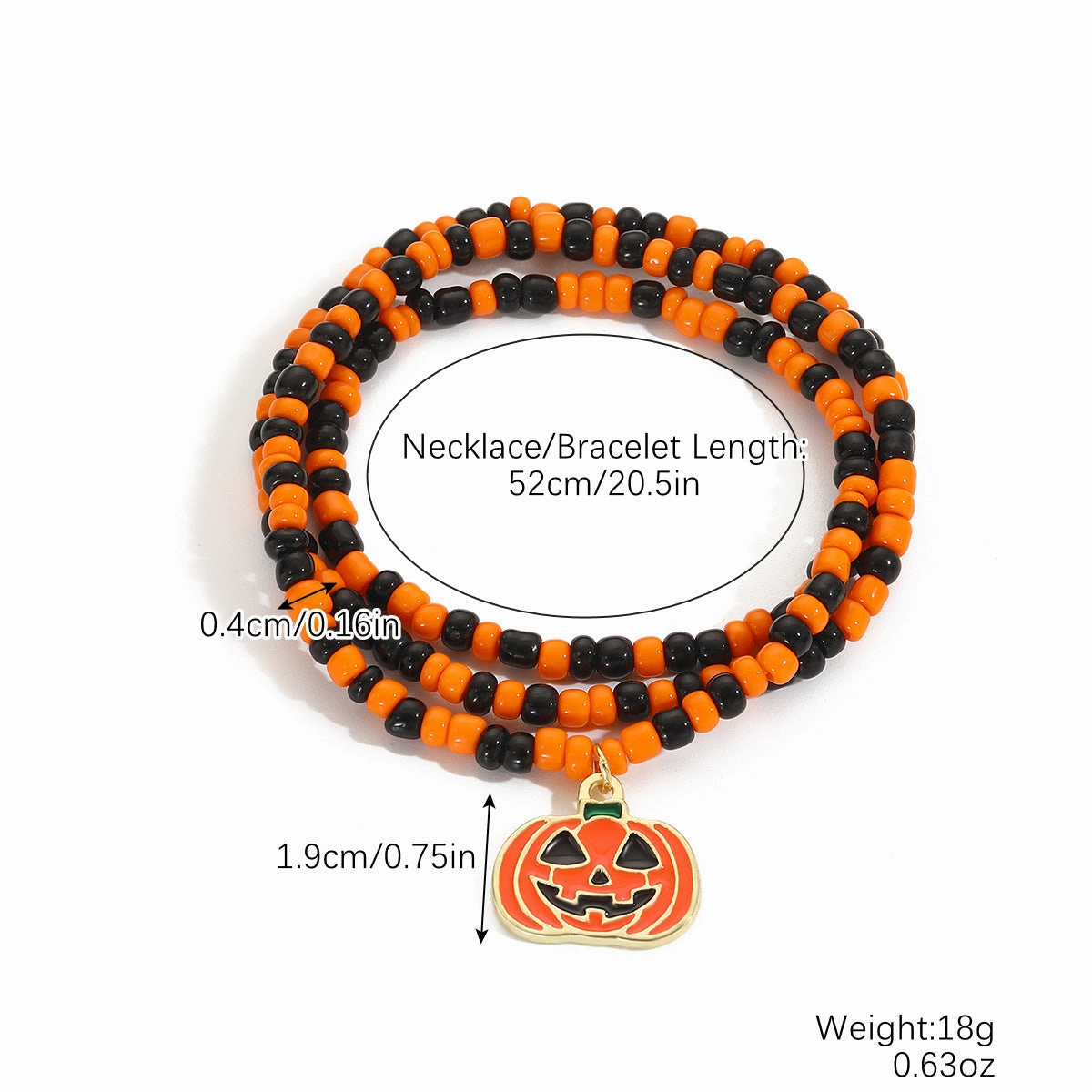 Wholesale Halloween Skull Pumpkin Dark Wind Necklace