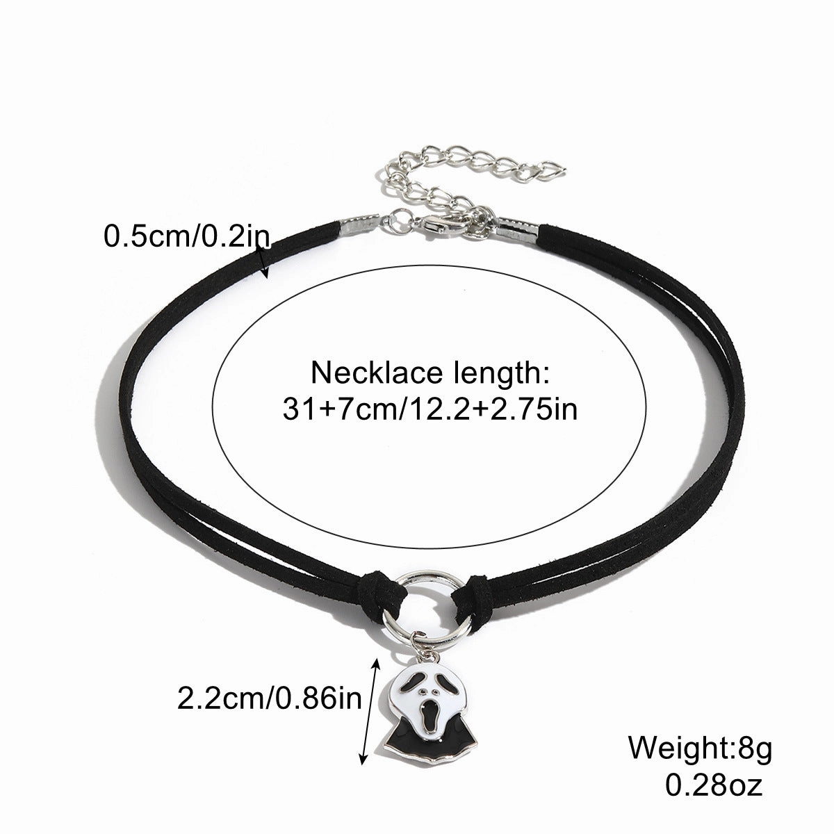 Wholesale Halloween Skull Pumpkin Dark Wind Necklace