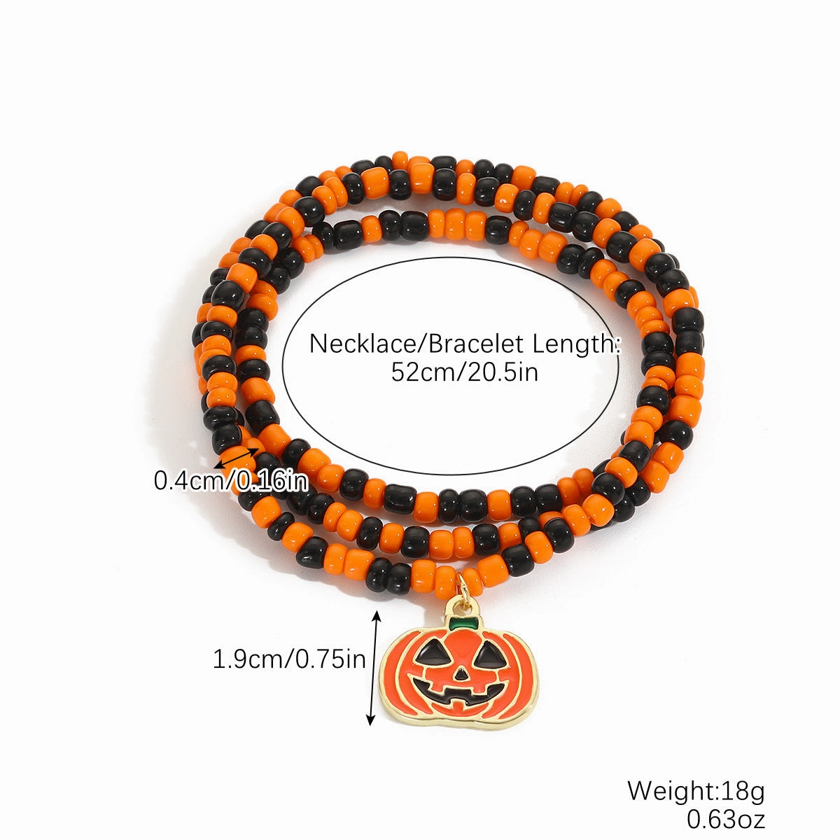 Wholesale Halloween Skull Pumpkin Dark Wind Necklace