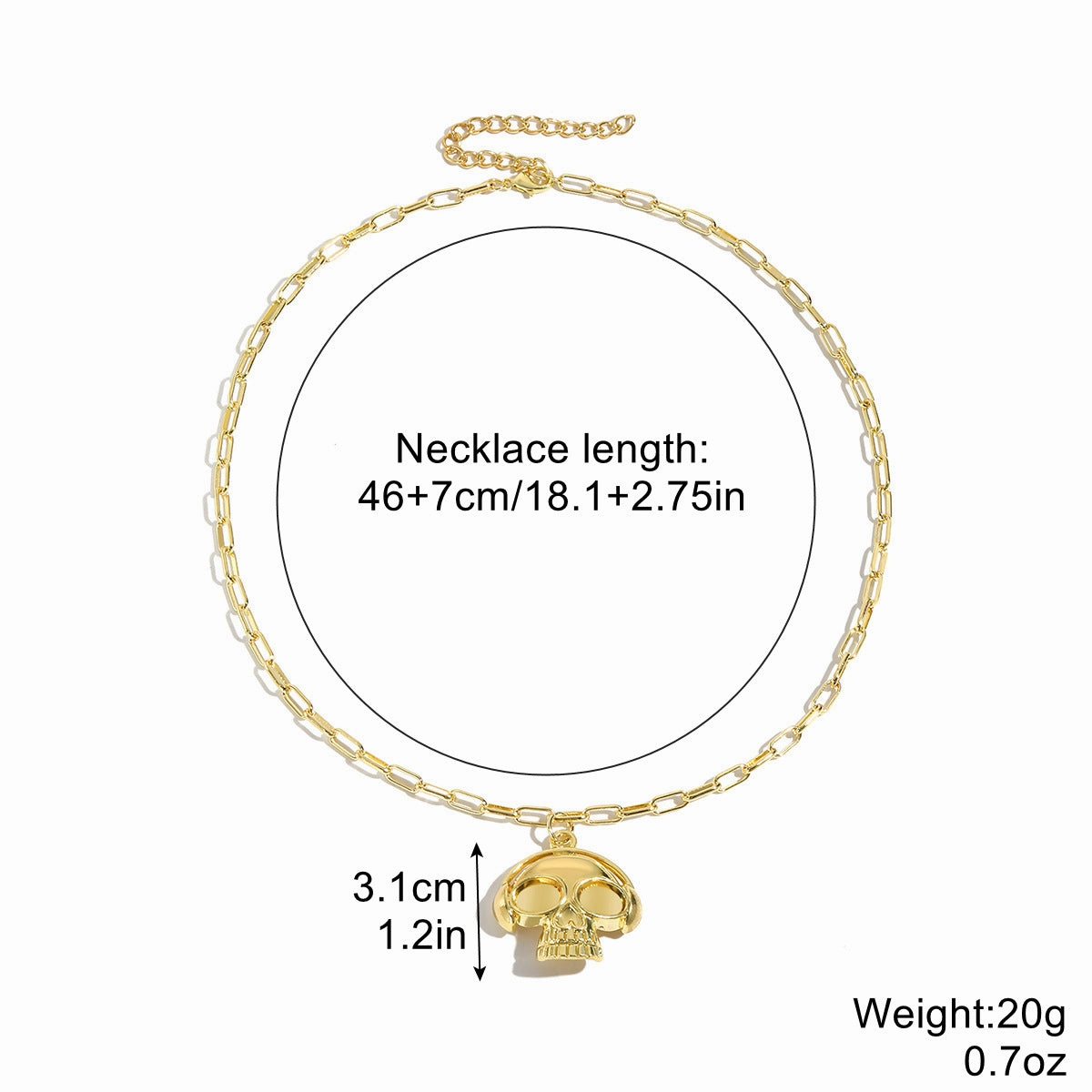 Wholesale Halloween Skull Pumpkin Dark Wind Necklace
