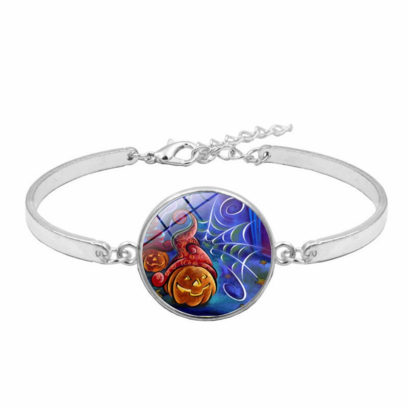 Wholesale Halloween Witch Time Stone Alloy Bracelet