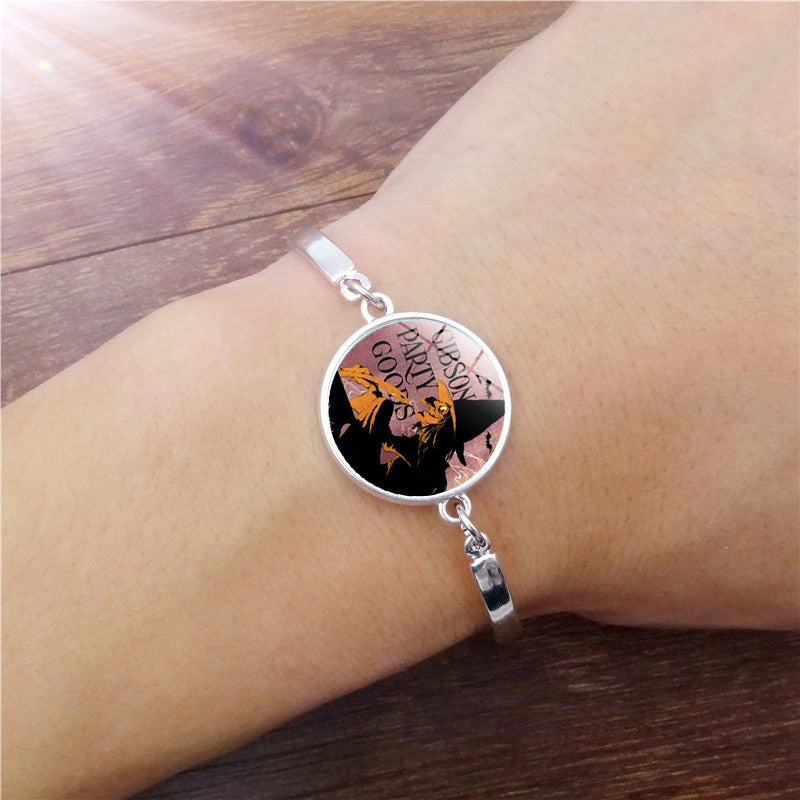 Wholesale Halloween Witch Time Stone Alloy Bracelet