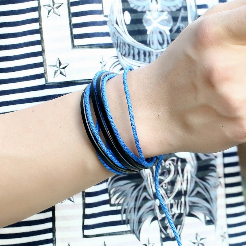 Wholesale Hand Made Multilayer Leather Bracelet