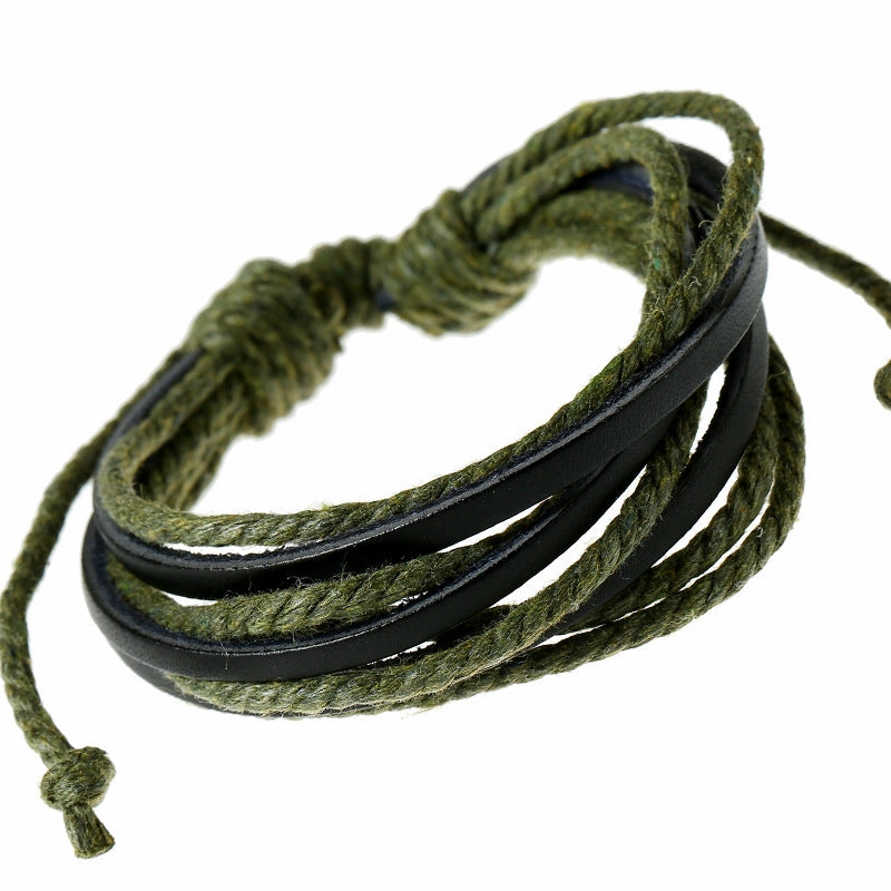 Wholesale Hand Made Multilayer Leather Bracelet