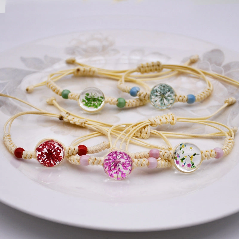 Wholesale Handmade Hemp Cotton Woven Bracelet